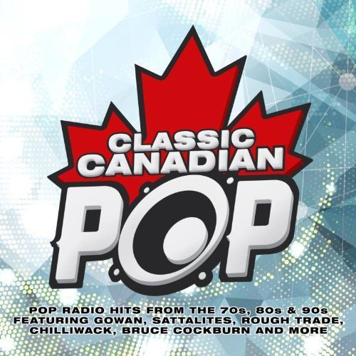 CD cover for “Classic Canadian Pop” with a red maple leaf design.