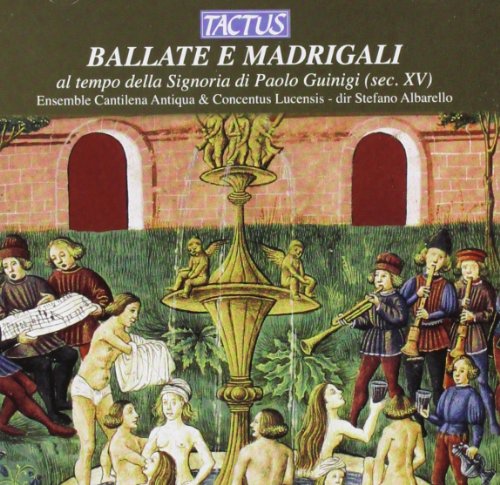 CD cover: Renaissance painting of musicians and figures around a fountain.