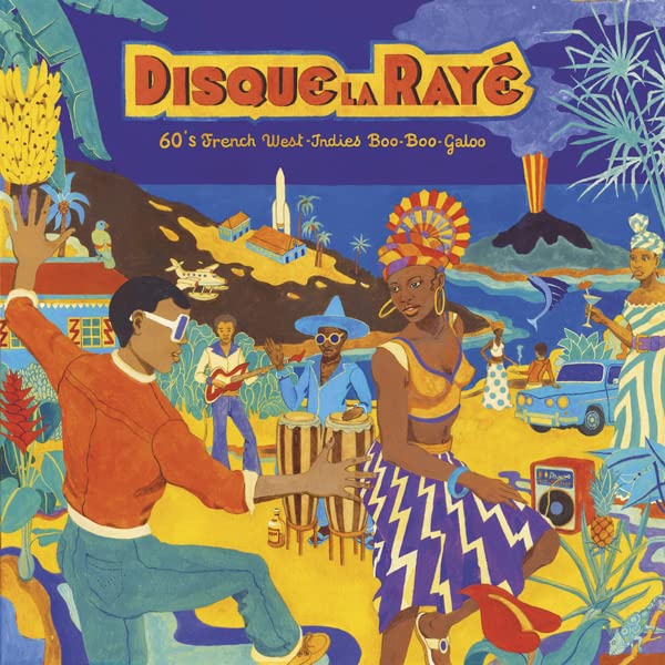 Colorful album cover depicting musicians and a tropical West Indies scene.