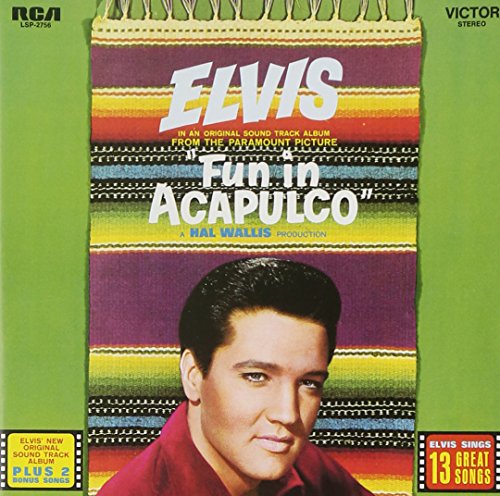 CD cover for Elvis Presley’s “Fun in Acapulco” album, featuring his portrait.