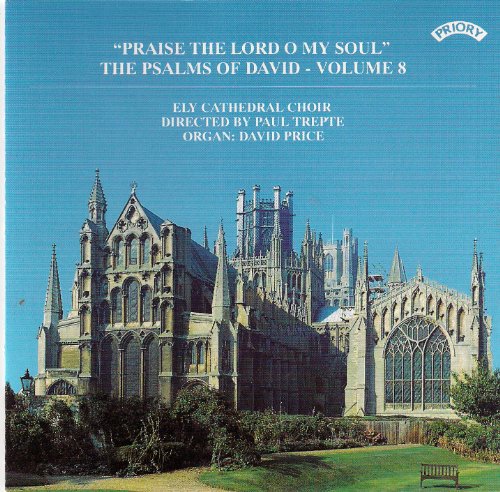 CD cover for “The Psalms of David Volume 8” featuring Ely Cathedral.