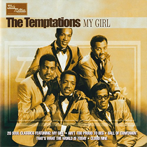 CD cover of The Temptations, featuring five men in suits.