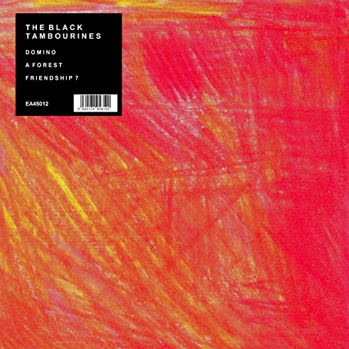 Vinyl record cover: red abstract painting with black text and barcode.