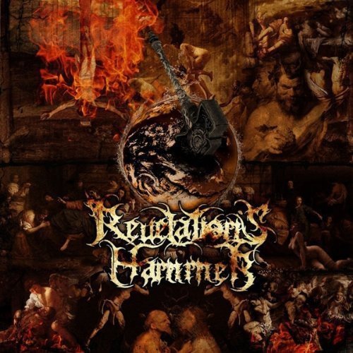 CDLSCLL album cover featuring a hammer striking Earth amidst chaotic hellish imagery.
