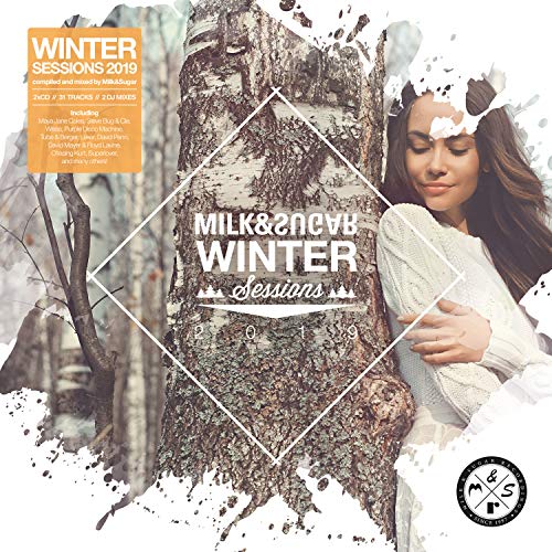 CD cover for “Winter Sessions 2019” featuring a woman and birch tree.