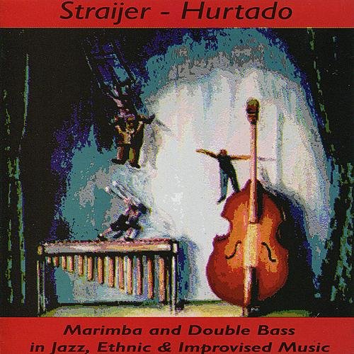 CD cover featuring musicians with a marimba and double bass.