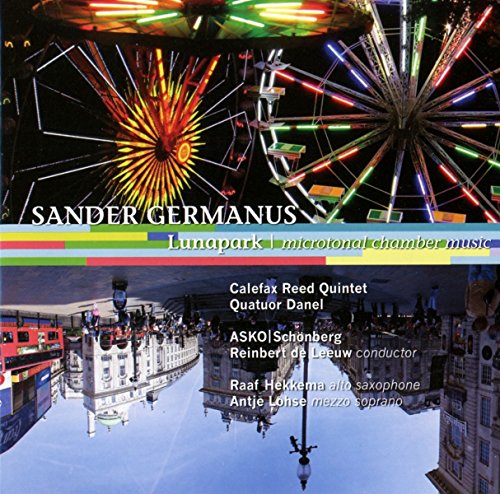 CD cover featuring a Ferris wheel and distorted cityscape reflection.
