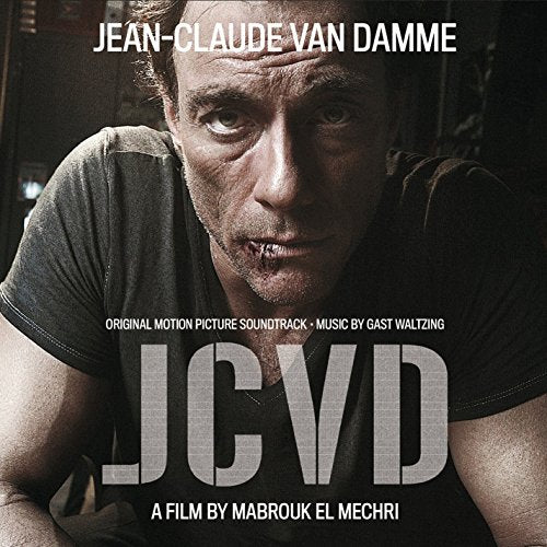 Jean-Claude Van Damme portrait, album cover for "JCVD" film soundtrack.
