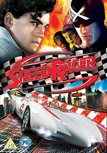 DVD cover featuring the Speed Racer title, characters, and a white race car.