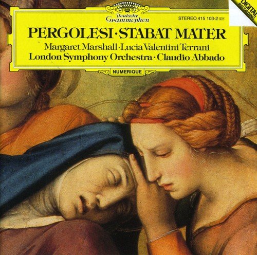 CD cover featuring a classical painting of two women with a yellow title banner.