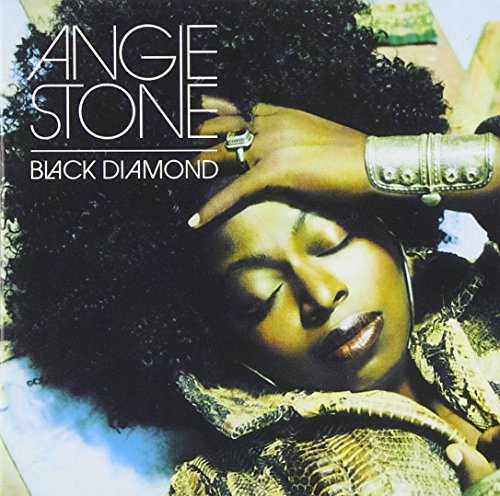 Angie Stone’s “Black Diamond” CD cover with her portrait and afro.