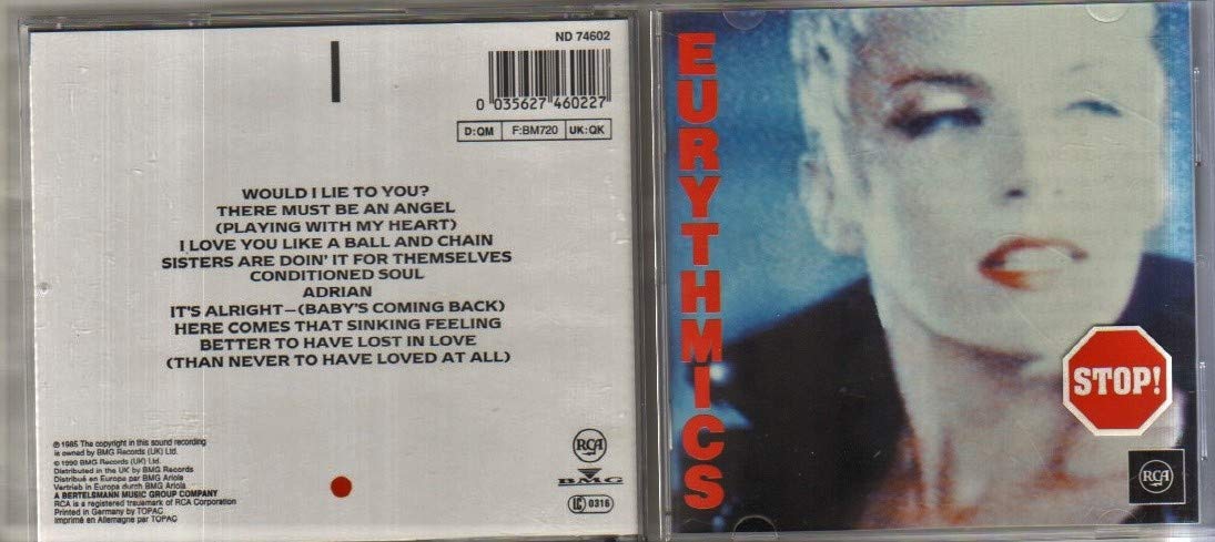 CD cover for “Be Yourself Tonight” featuring a man in red and text.