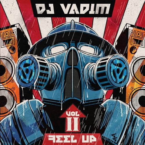 Album cover for DJ Vadim’s “Feel Up Vol 2” featuring a masked figure.