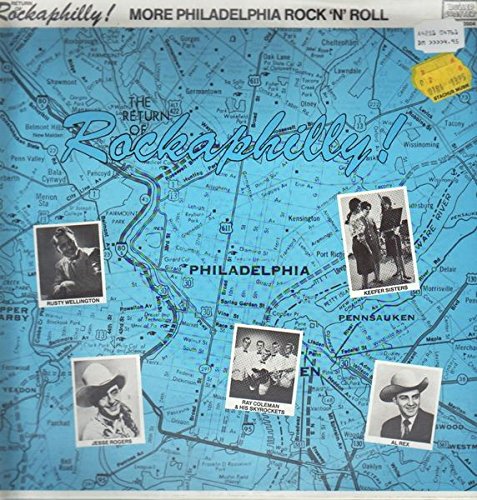 Vinyl record cover featuring a map of Philadelphia and musician portraits.