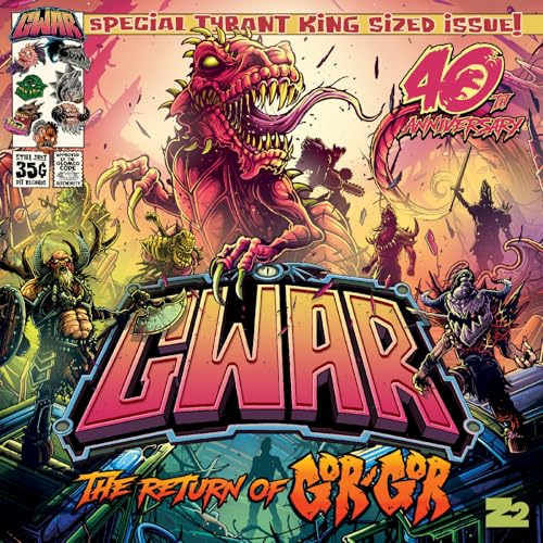 CD cover for Gwar's "The Return of Gor Gor" featuring monstrous figures.