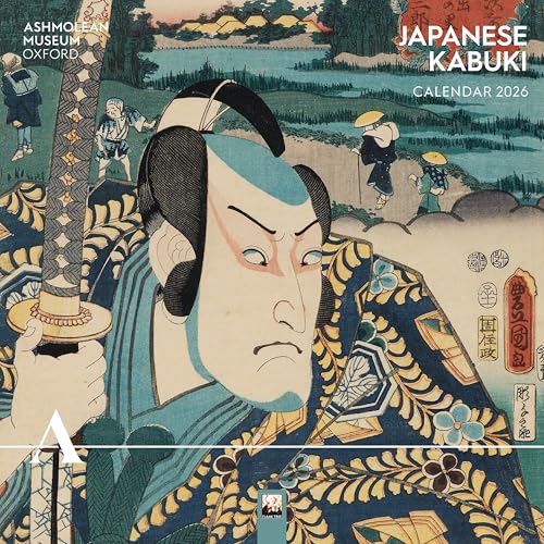 Ashmolean Museum: Japanese Kabuki Wall Calendar 2026 (Art Calendar)
