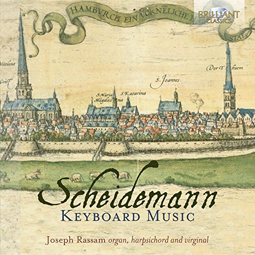 CD cover: historical city illustration with "Scheidemann: Keyboard Music" text.