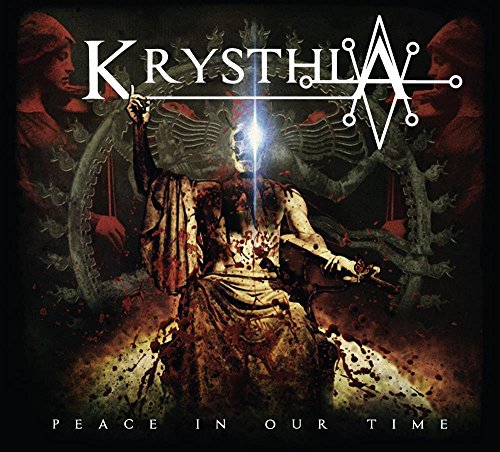 Dark album cover featuring a figure with outstretched arms and ornate, gothic design.