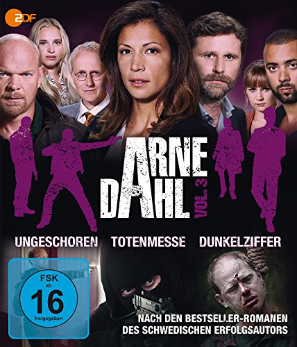 Blu-ray cover for “Arne Dahl Vol. 3” featuring a cast of characters.