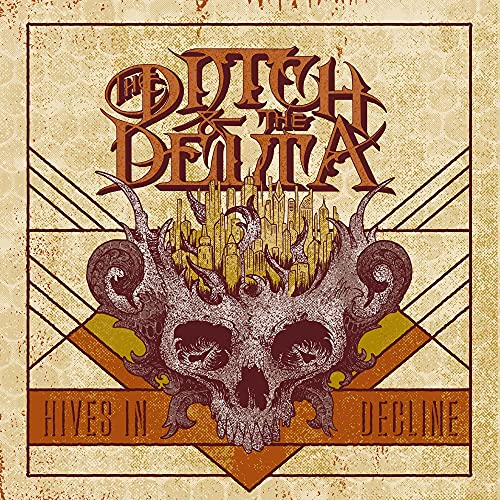 CD cover: skull with city inside, ornate lettering, brown and beige tones.