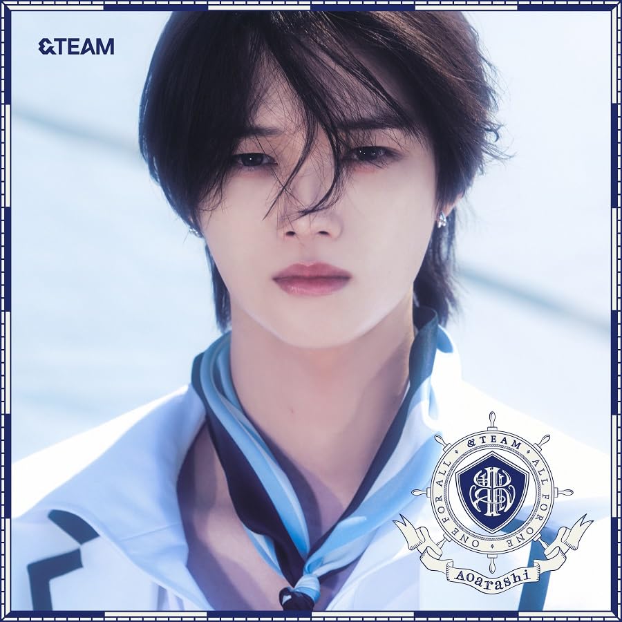 &team’s Aoarashi jacket cover featuring a close-up portrait of a young man.