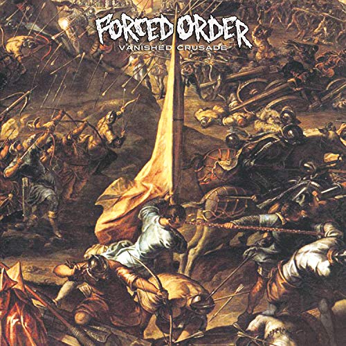 Vinyl record cover depicting a chaotic, historical battle scene.