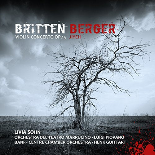 CD cover: stark winter landscape with text “Britten Violin Concerto Op.15”.