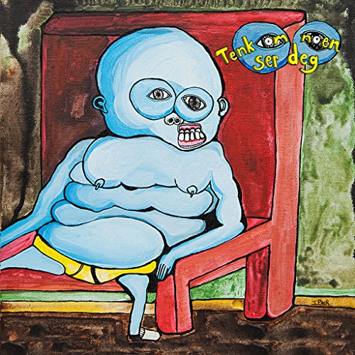 CD cover: blue, childlike figure seated on a red chair.