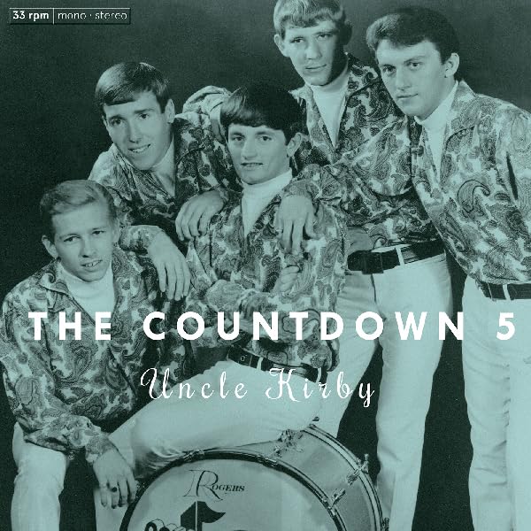 1960s band portrait with album title "Uncle Kirby" overlaid.
