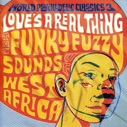 CD cover with bold text and a halftone portrait of a man.