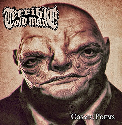 Close-up portrait of an elderly man with textured skin, album cover art.