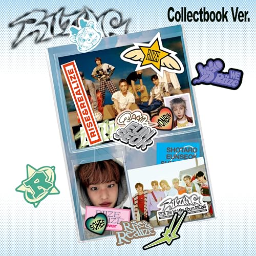Riize āRiizingā CD collect book version with group photo and stickers.