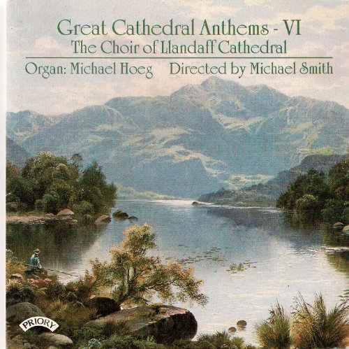 CD cover: mountain landscape with lake, text reading "Great Cathedral Anthems.