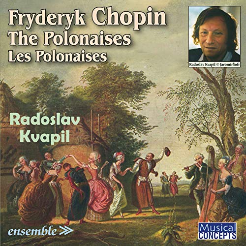 CD cover for Chopin’s Polonaises performed by Radoslav Kvapil, with artwork.