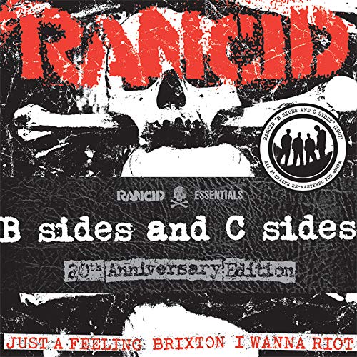 Rancid “B Sides and C Sides” vinyl record cover with skull graphic.