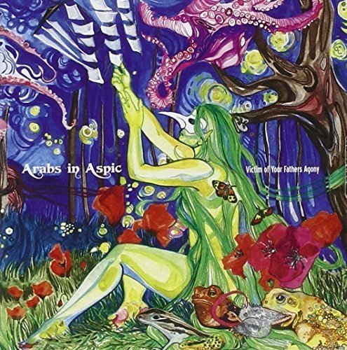 CD cover: surreal, colorful painting of a figure in a vibrant landscape.