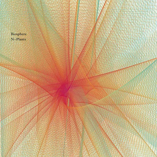 CD cover for Biosphere’s N-Plants, with abstract orange and teal lines.
