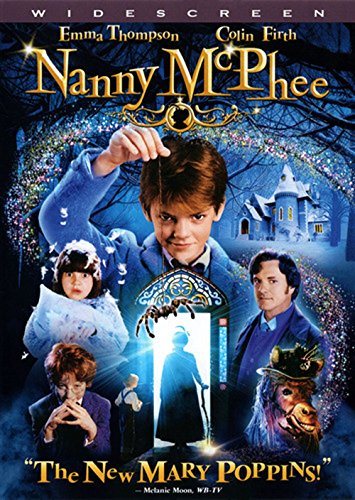Nanny McPhee DVD cover featuring Emma Thompson and child actors.