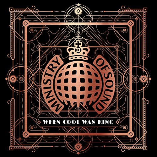 Ministry of Sound CD cover with gold geometric design and crown.