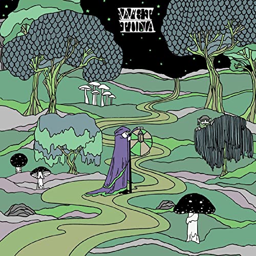 CD cover: illustrated forest scene with a hooded figure and mushrooms.