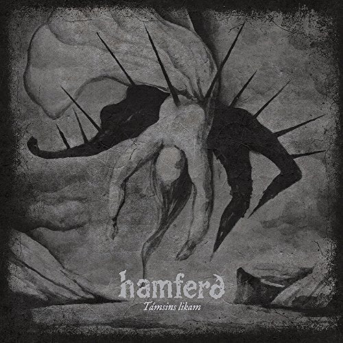 Dark, textured album cover featuring a distorted, skeletal figure with spikes.