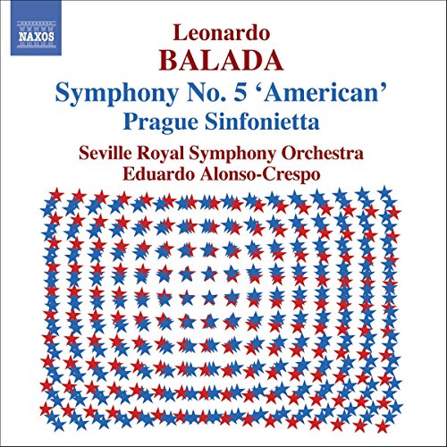 CD cover for Balada’s Symphony No. 5 ‘American’ with star pattern.