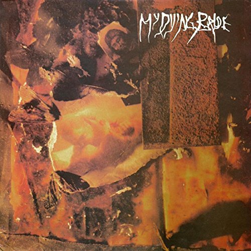 Dark, abstract album cover with a figure and fiery orange tones.