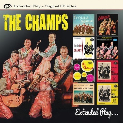 CD cover for “The Champs - Extended Play” featuring a band photo.