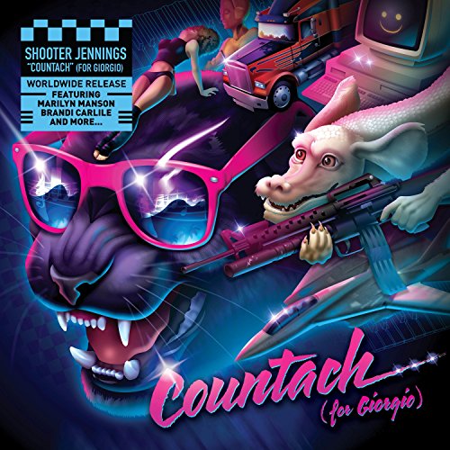 CD cover for Shooter Jennings' "Countach (for Giorgio)" with surreal art.