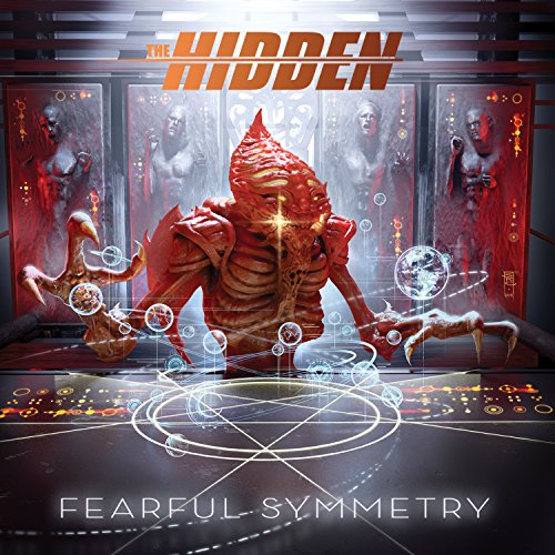 A red alien creature stands before a control panel with holographic planet displays.