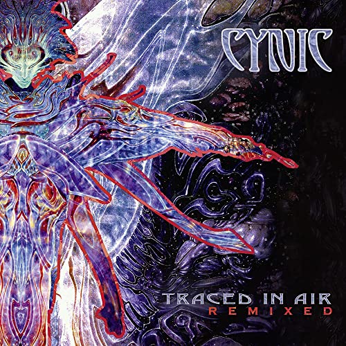 Cynic album cover: surreal, colorful figure against a cosmic background.