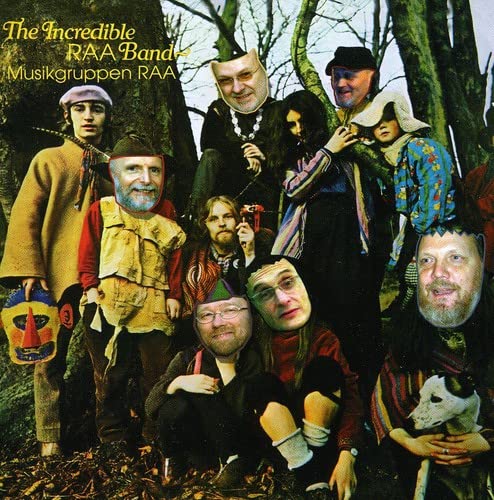 CD cover: group portrait with superimposed faces in a forest setting.