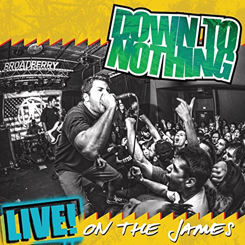 Live concert photo with band “Down To Nothing” performing to a crowd.