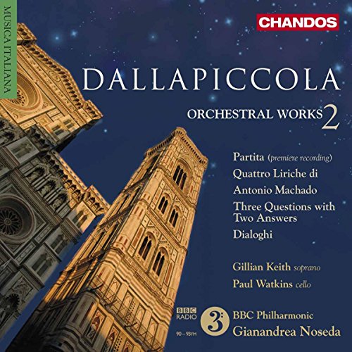 CD cover for Dallapiccola’s Orchestral Works featuring Florence’s Duomo.